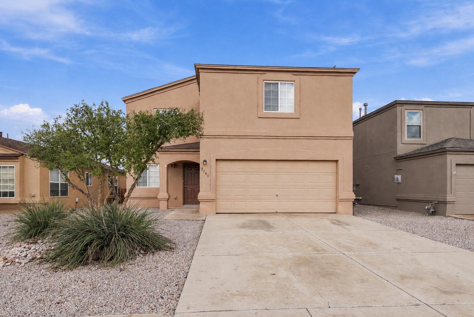 Welcome to this refreshed 4-bedroom, 2.5-bath home in Rio Rancho, offering a spacious open floor plan and flexible living spaces. Fresh interior paint, updated light fixtures and ceiling fans, new kitchen countertops, new primary bath shower insert, and upstairs bath shower doors give the home a clean, updated feel. Two separate living areas provide plenty of room for entertaining and everyday living, while the upstairs loft offers additional space for a home office, media room, or play area. The nicely sized, fully walled backyard is a blank canvas for buyers to bring their vision to life, whether creating an outdoor retreat, entertaining space, or garden. Major updates include a newer water heater, AC, and furnace, all replaced within the last three years. This property is truly move-in ready. Conveniently located near Rio Rancho City Center, the Events Center, shopping, and dining, this home offers both comfort and convenience.
