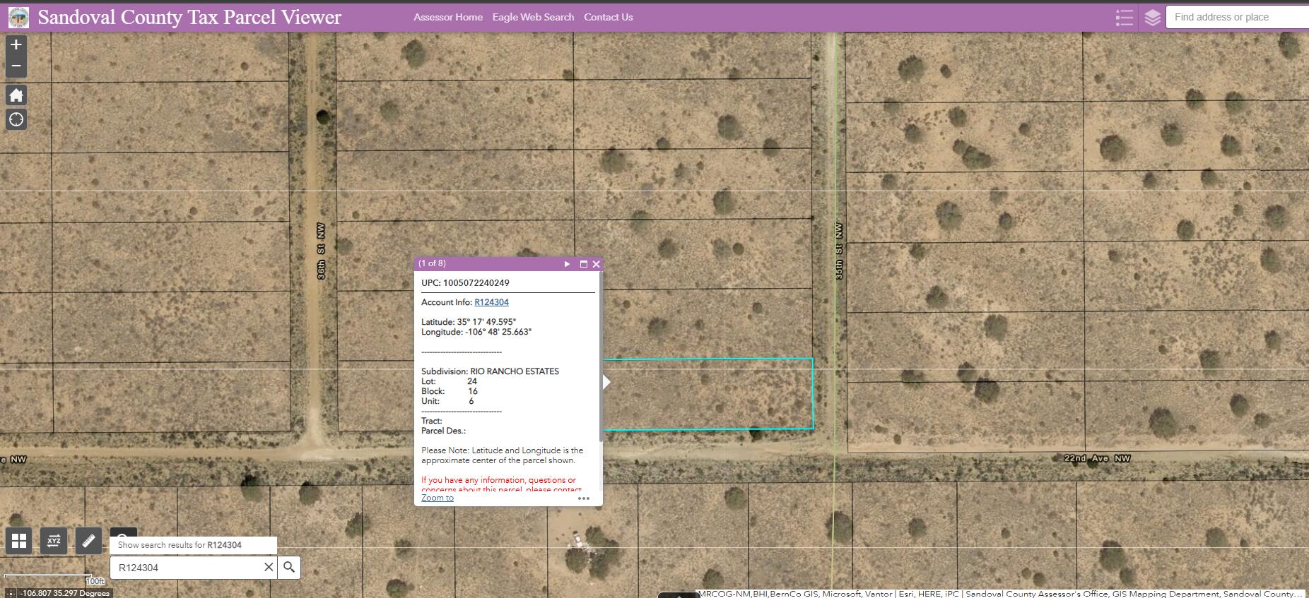 Land for sale at 35th (u:6 B:16 L:24) St NW, Rio Rancho, NM 87124 | MLS# 1111856