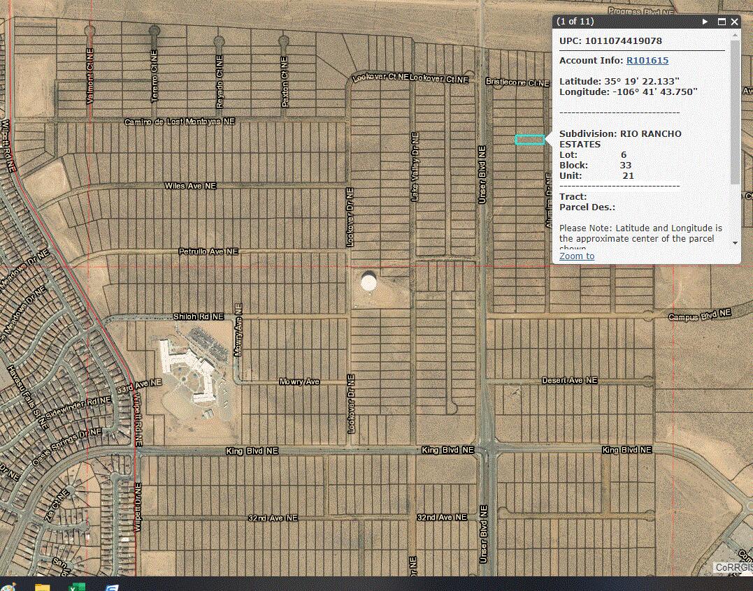 Photo 3 of Land for sale at 3903 Alumina Dr Ne, Rio Rancho, NM 87144 | MLS# 1111859 | Listing updated on 2026-10-02