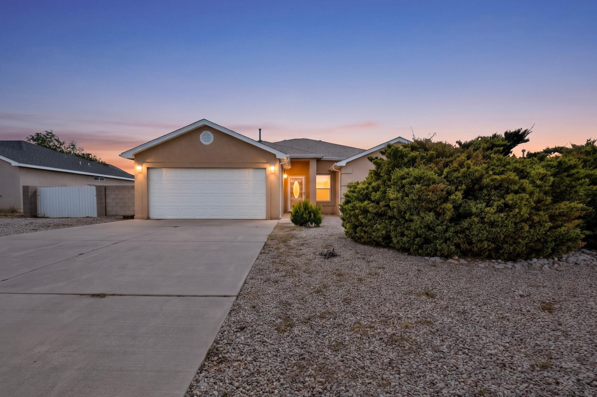 Welcome to this 4-bedroom, 2-bath home located in Rio Communities! Offering 1,750 square feet of living space, this single-story home features a comfortable layout with plenty of room to spread out. The primary suite includes a walk-in closet, double sinks, a separate shower, and a soaking tub. Additional features include a fireplace, refrigerated air, and an attached 2-car garage. Step outside to a fully walled backyard with a covered patio, perfect for relaxing or entertaining. Situated on a 0.19-acre lot with no HOA, this home has plenty to offer. Schedule your showing today!