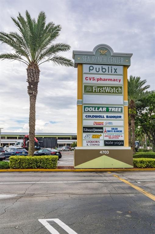 SEA RANCH SHOPPING CENTRE IS ACROSS THE STREET ONE BLOCK AWAY.