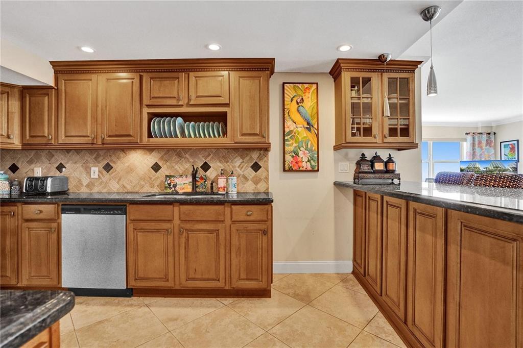 There is plenty of cabinet space under the eat in counter area.