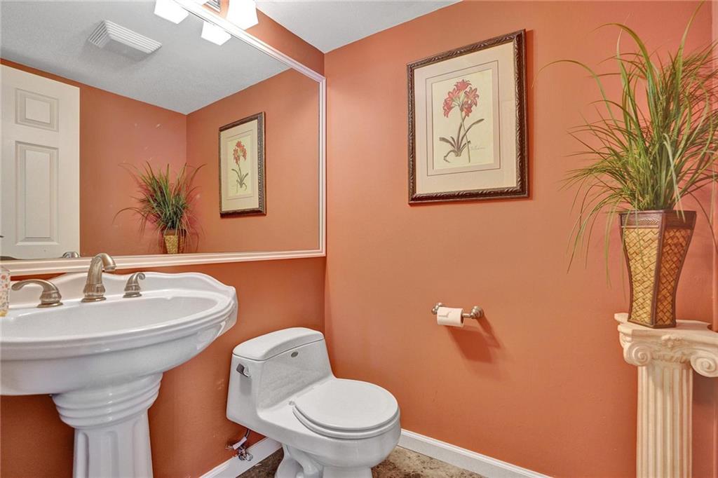 This apartment has a half bathroom.