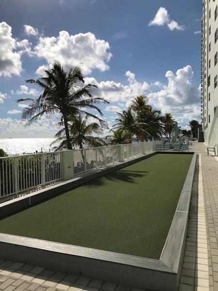 The oceanfront bocce court is on the lower promenade deck.