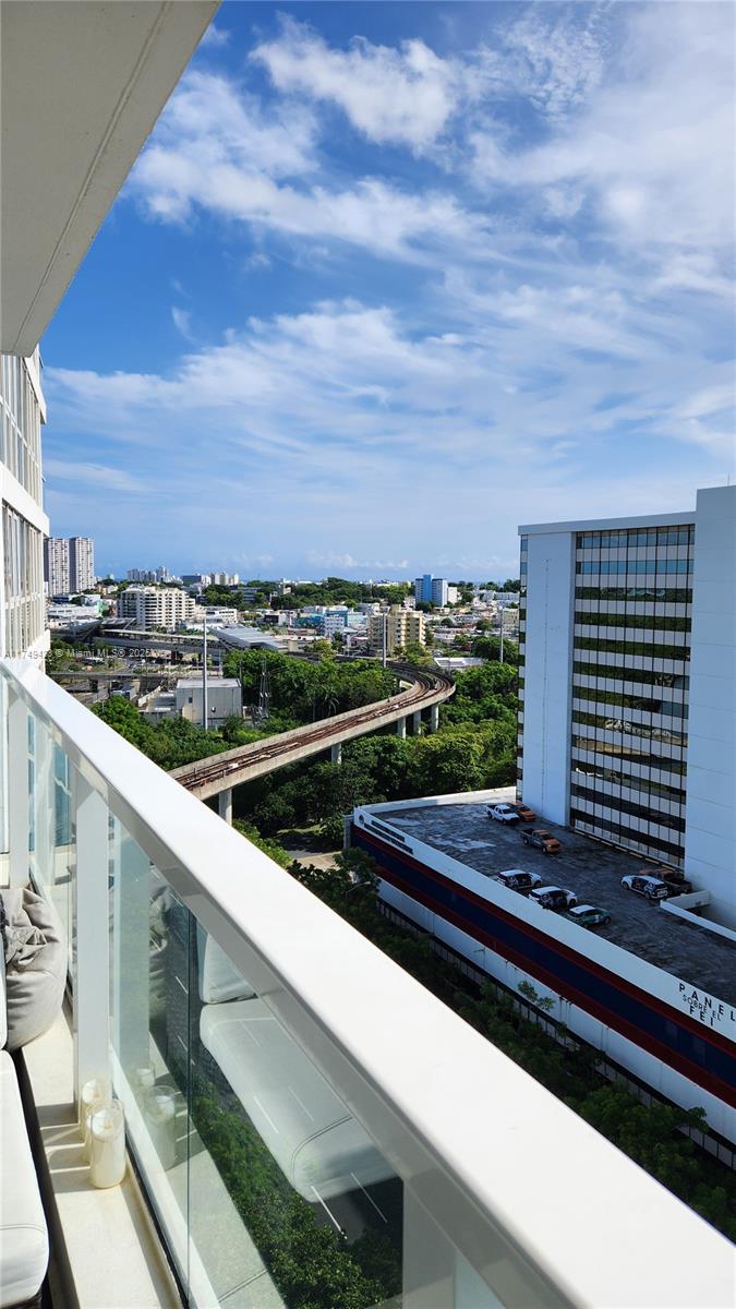 Modern kitchen with designer features at 52 Luis Muñoz Rivera Ave. - Condo in San Juan