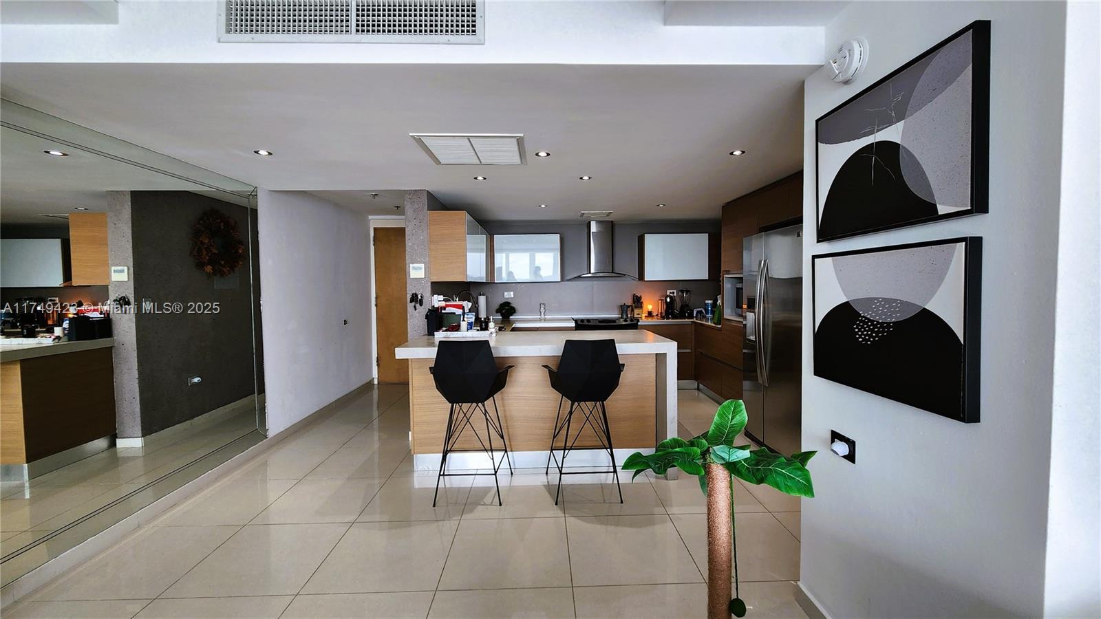 Modern kitchen with designer features at 52 Luis Muñoz Rivera Ave. - Condo in San Juan