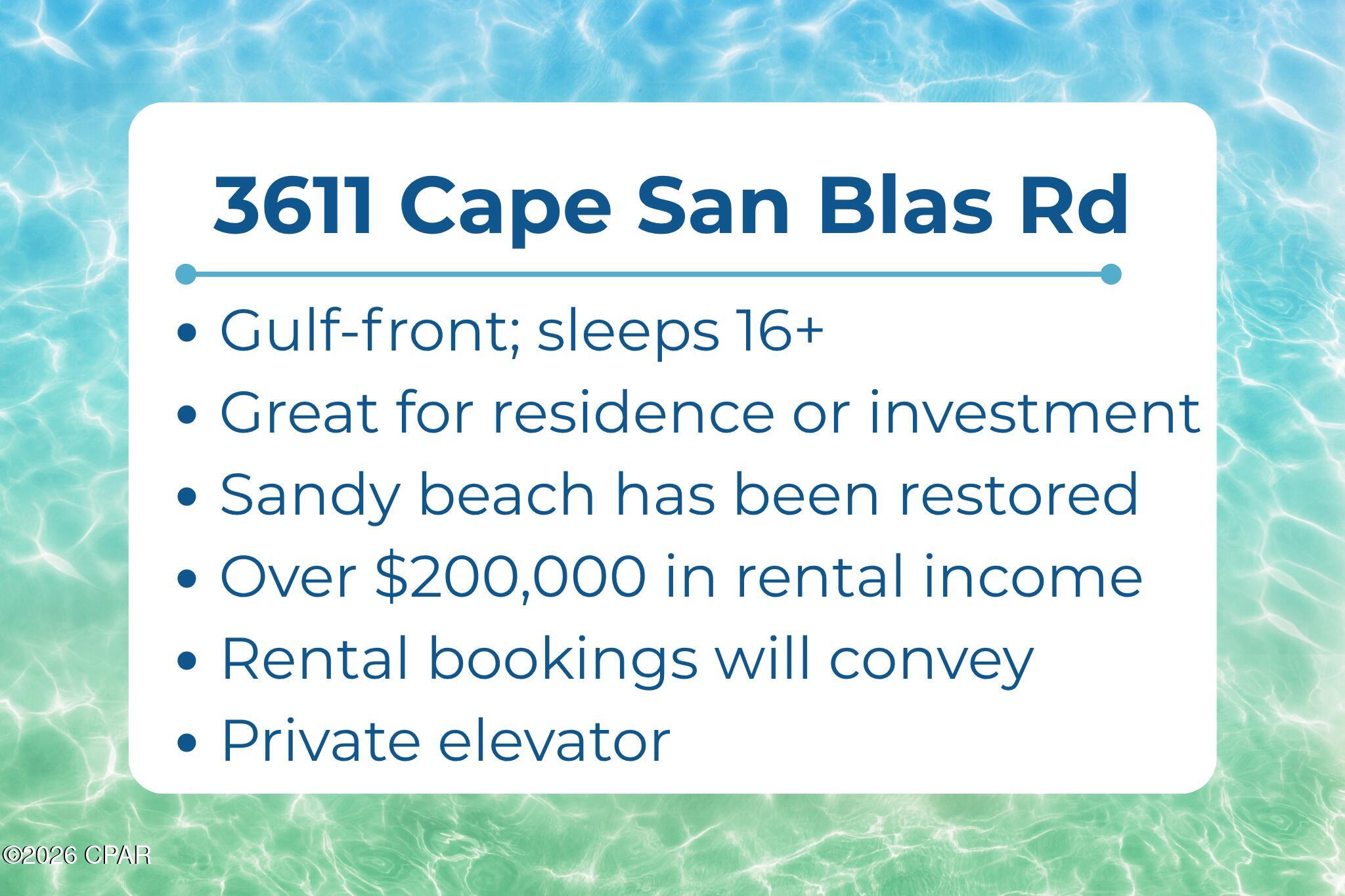 Photo 4 of Single family home for sale at 3611 Cape San Blas Rd, Port Saint Joe, FL 32456 | MLS# 772185 | Listing updated on 2026-09-16