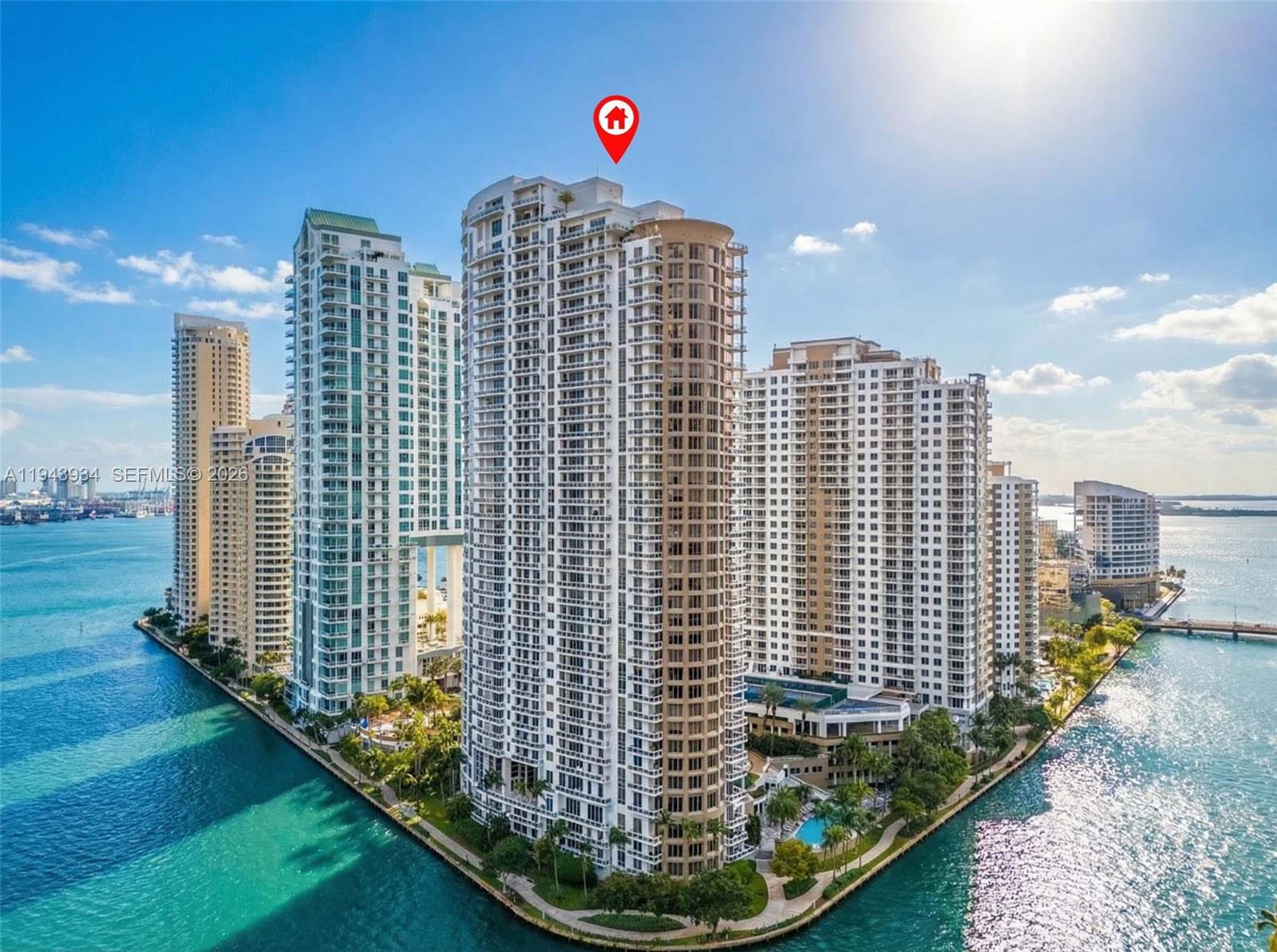 901 Brickell Key Blvd #3206, Miami FL 33131