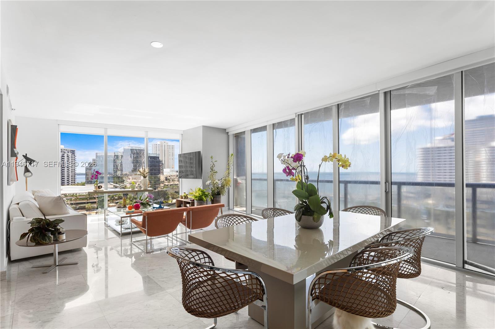 ***RARELY AVAILABLE 01 LINE***- Water front- Furnished- 3 Bedrooms- Parking space on the same floor as the unit - no need to use the elevator!This bright and spacious corner residence at Icon Tower 2 is located in the building’s most sought-after 01 line and offers sweeping views of the bay, ocean, and Brickell skyline from every angle. With 1,870 square feet of well-designed living space, the home features a generous balcony, floor-to-ceiling windows, a sleek European-style kitchen, and the rare convenience of an assigned parking space on the same floor as the unit—no elevator required. Bedrooms are very spacious and have stunning views.The building delivers a true resort-style experience with a 300-foot-long infinity pool, spa, fully equipped gym, cabanas, a private café, and on-site dining options including Cipriani. Perfectly situated in the heart of Brickell, this residence offers an exceptional opportunity to own a spacious home with iconic views and full-service amenities.
