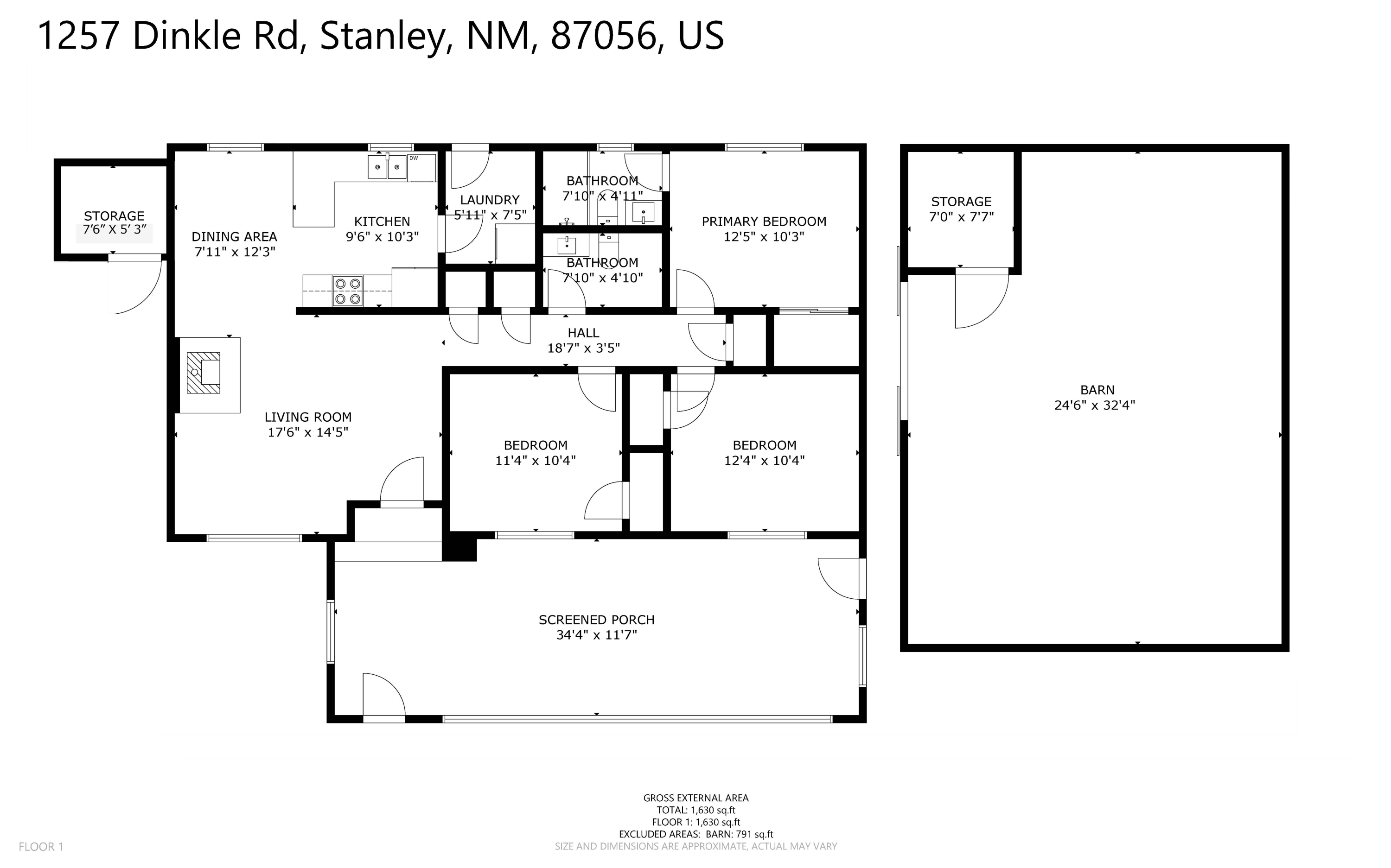 Homes for sale in Stanley, NM | 1257 Dinkle Rd #1257, Stanley, NM 87056 | MLS# 1096809