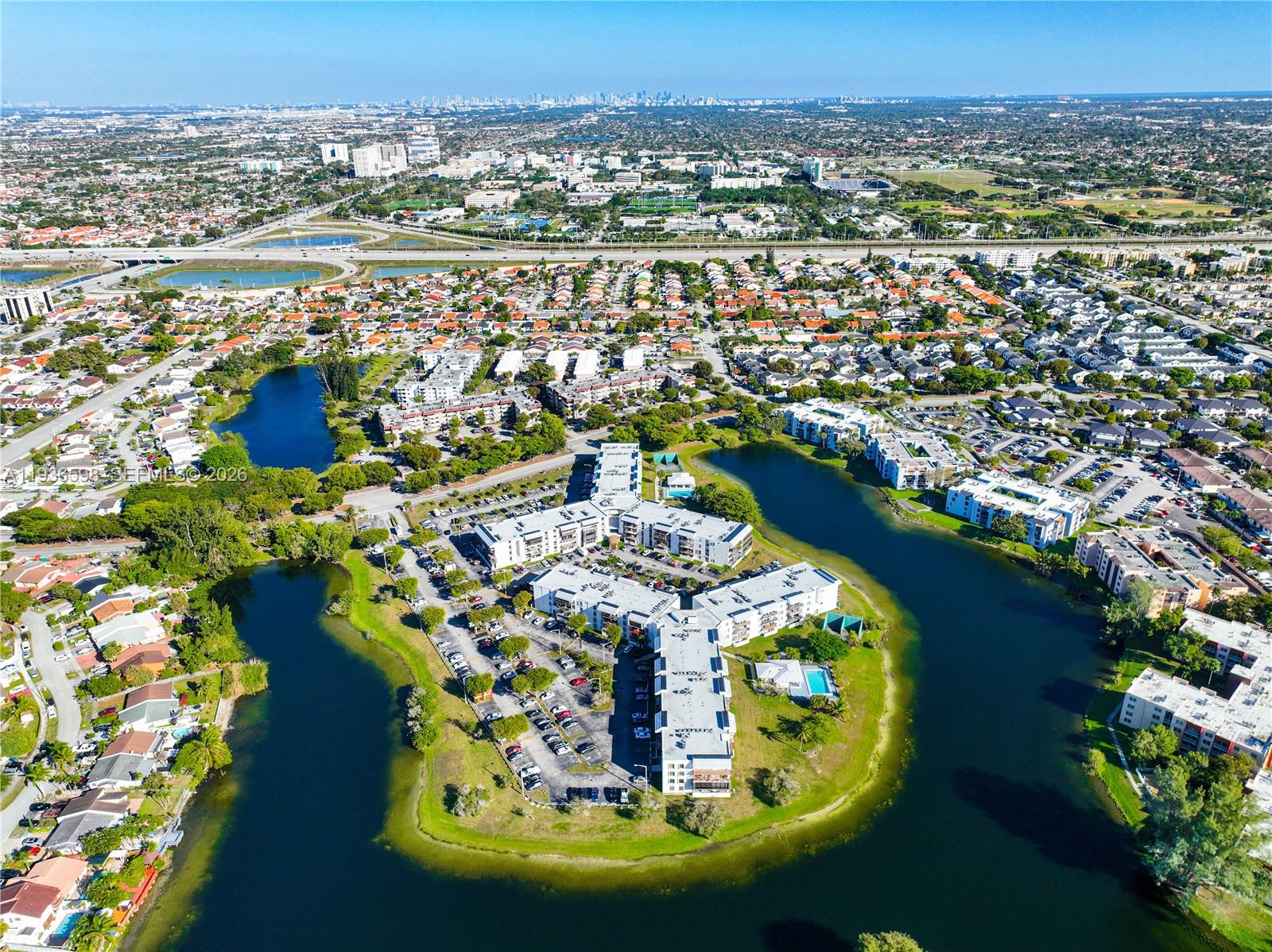 Breathtaking views from multiple rooms at 1300 122nd Ave - Condo in Miami