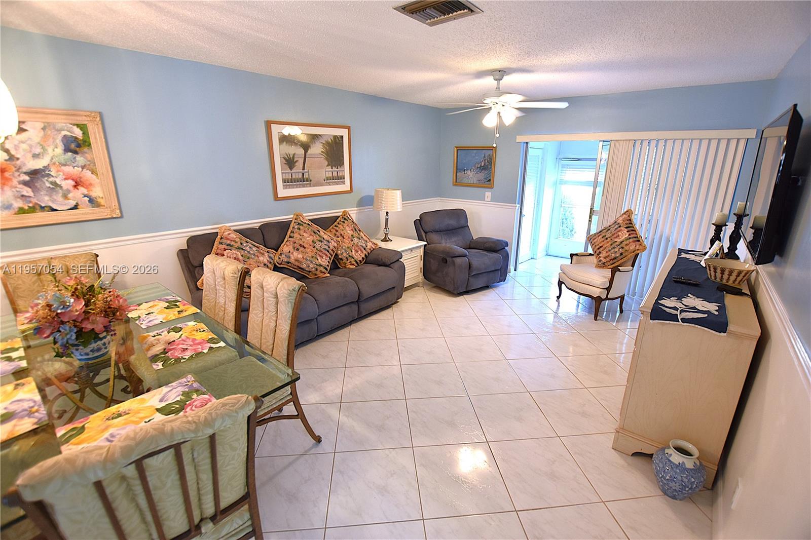 Open-concept living area at 2750 Emory Dr East - Condo in West Palm Beach