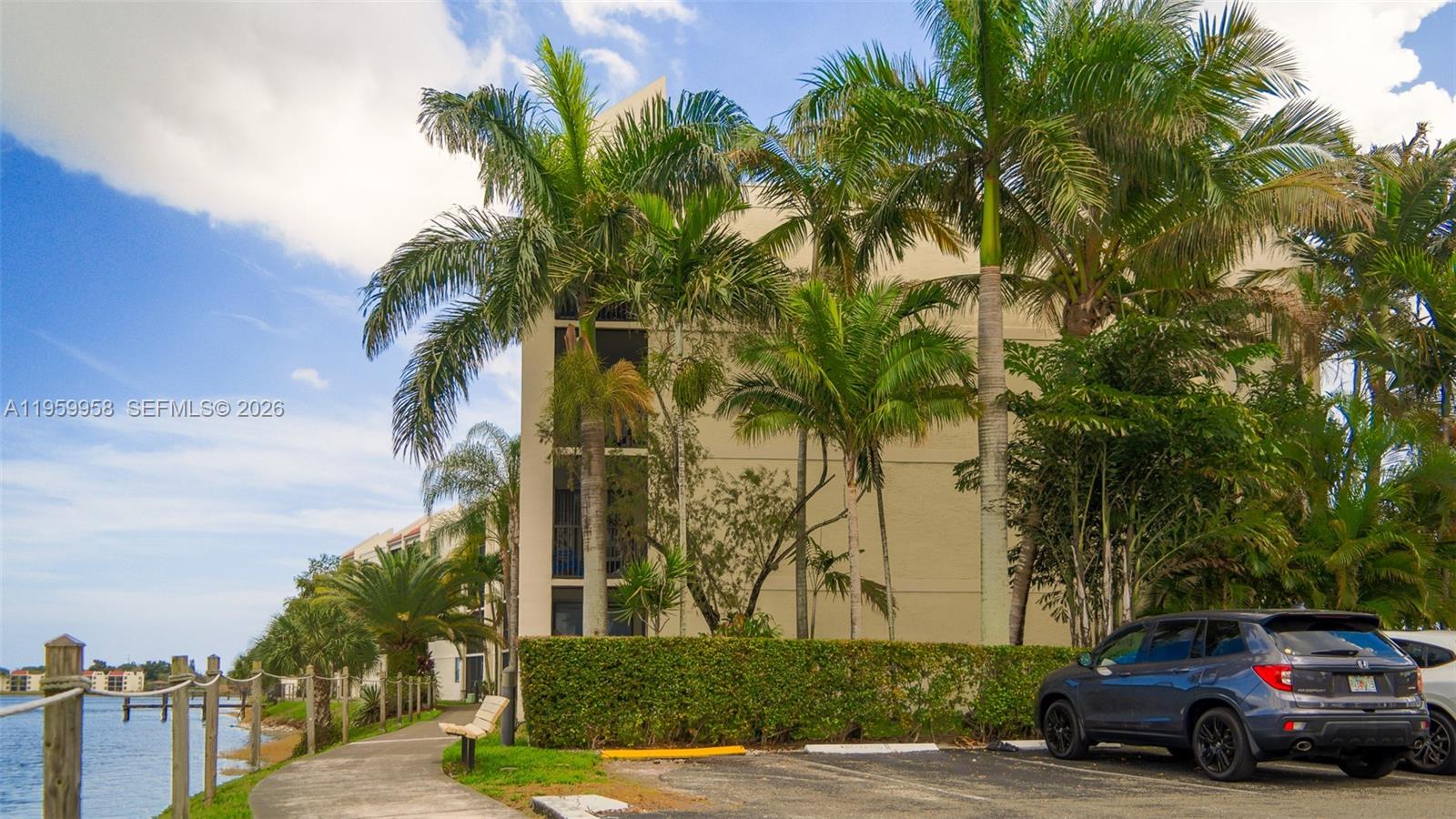 Private balcony with scenic views at 116 Lake Emerald Dr - Condo in Oakland Park