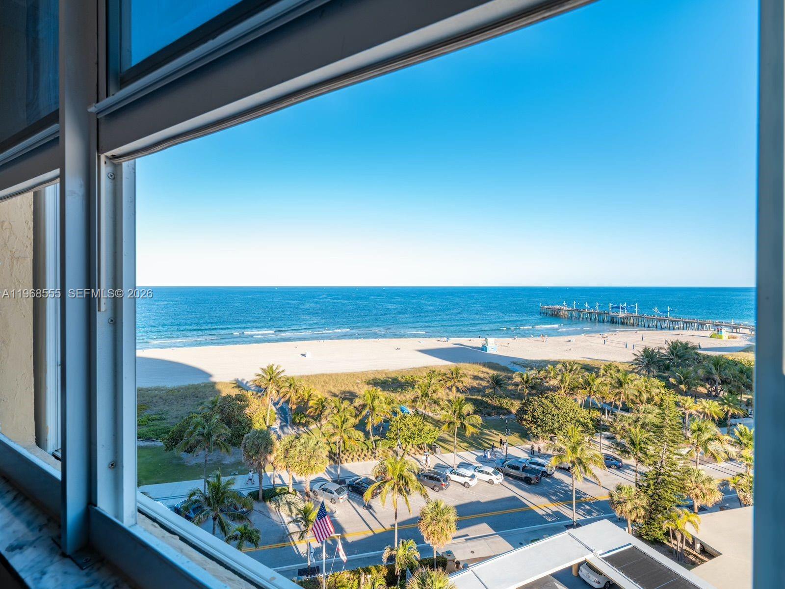 Private balcony with scenic views at 328 Ocean Blvd - Condo in Pompano Beach