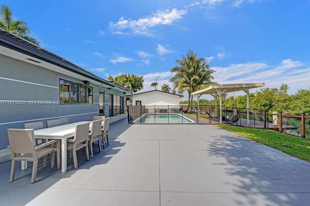 Modern kitchen with designer features at 4660 37th Ave - Home in Dania Beach