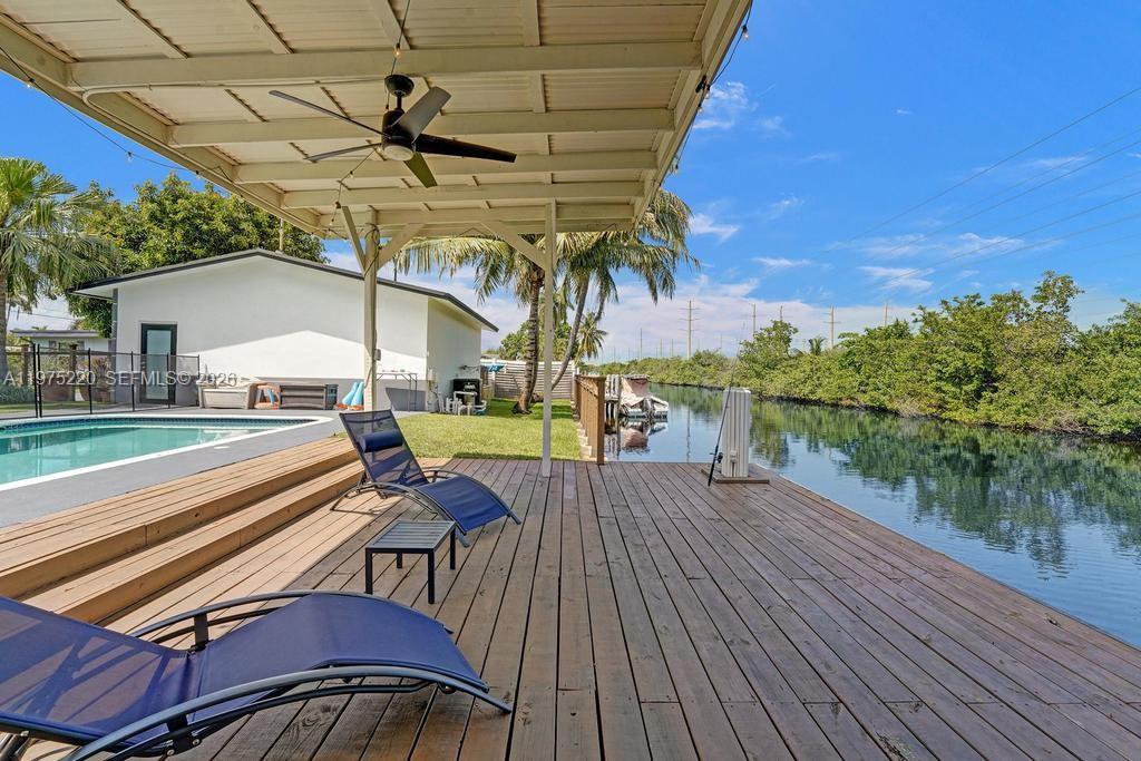 Modern kitchen with designer features at 4660 37th Ave - Home in Dania Beach