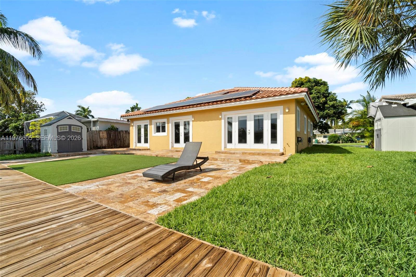 Waterfront views and dock access at 947 Nautilus Isle - Home in Dania Beach