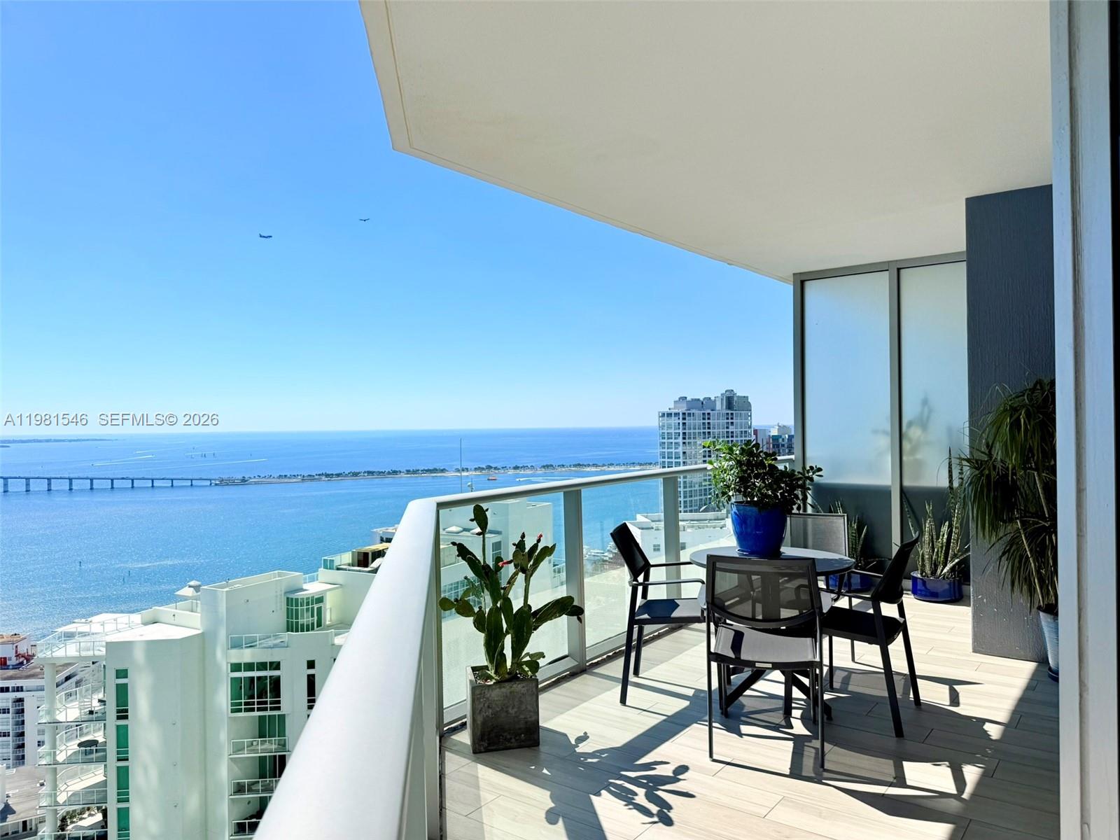 Live above it all in this stunning 34th-floor residence at Brickell House, offering bay and city skyline views through floor-to-ceiling glass. This modern, light-filled unit features an open layout, sleek contemporary finishes, a spacious balcony, and a beautifully designed kitchen with European cabinetry and premium appliances.  The bedroom suite provides generous closet space and a spa-inspired bath, creating a serene retreat in the heart of Miami’s most vibrant neighborhood. Brickell House delivers resort-style living with a pool deck, state-of-the-art fitness center, spa, 24-hour concierge, valet, and resident lounge.  Perfectly positioned just steps from Brickell City Centre, top dining, shopping, and the bayfront. A sophisticated high-rise home in one of Brickell’s premier luxury towers.