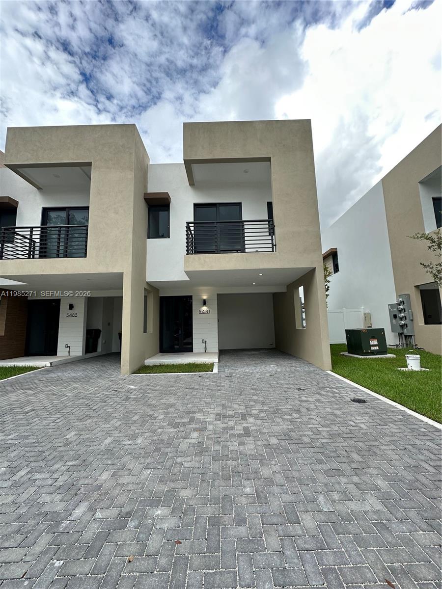 Open-concept living area at 5481 Oak Way - Townhouse in Dania Beach