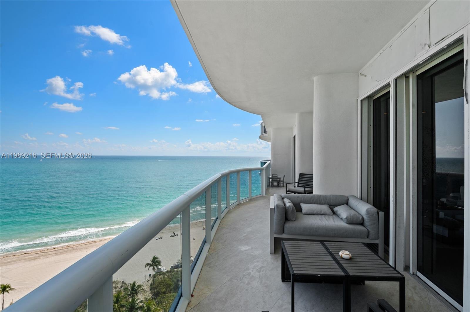 Spectacular direct ocean views from this bright 2-bedroom plus den, 3-bath residence in Bal Harbour. The den features a closet and can be used as a third bedroom, offering added flexibility and functionality. Enjoy a true on-the-water feel with stunning ocean views from every angle.  This well-designed home includes 10-ft ceilings, a private elevator with dedicated foyer entry, and a spacious laundry room with sink.  Numerous upgrades enhance both comfort and style.  The residence showcases an updated white kitchen with Sub-Zero refrigerator, quartz countertops, wood flooring in the bedrooms, curved drop ceilings, and generous closet space throughout. Full-service amenities at Majestic Towers include a fitness center with classes, spa, basketball and tennis courts, on-site restaurant, beach and pool service, valet, and concierge. Prime location within walking distance to the Bal Harbour Shops, dining, supermarkets, houses of worship, and Harding Avenue with additional boutiques and cafés.