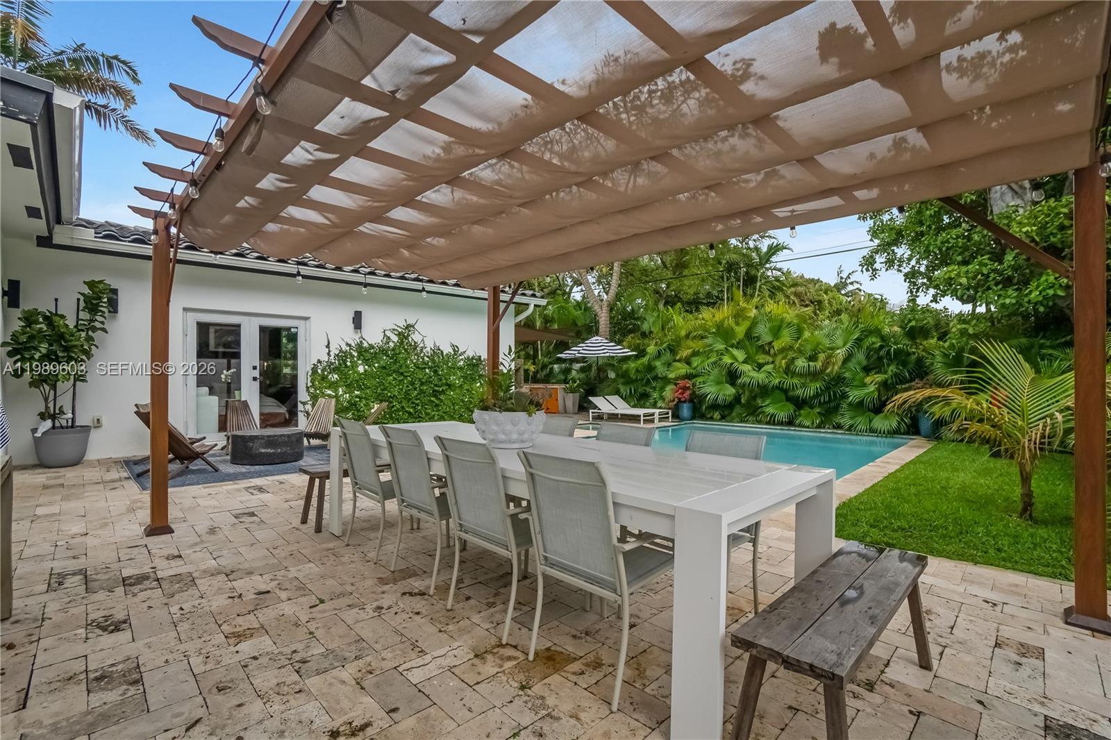 Open-concept living area at 1022 91st Ter - Home in Miami Shores