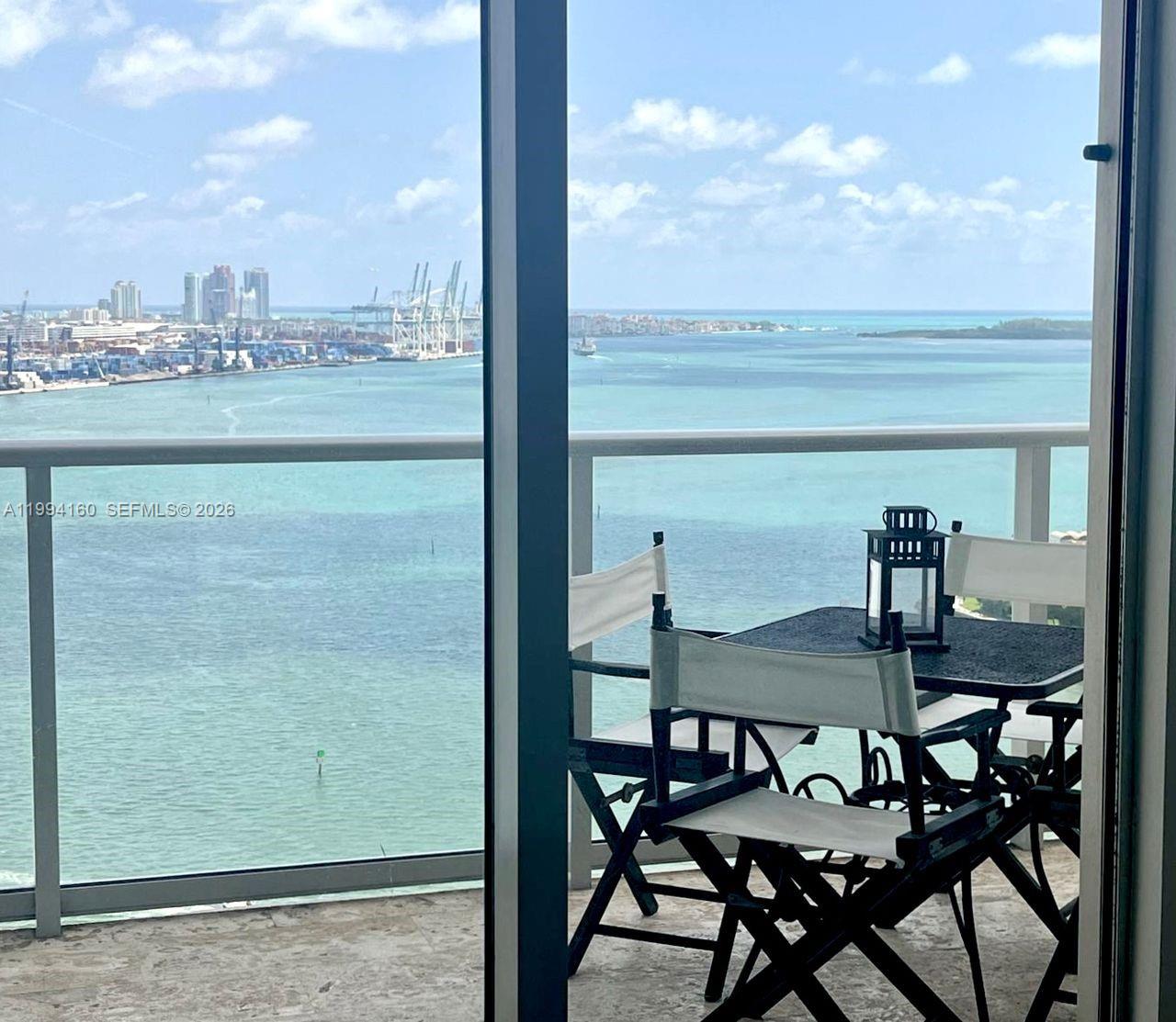 Do yourself a favor and experience this stunning waterfront retreat in person. From the moment you step inside, you are greeted by breathtaking water views, abundant natural light, and a serene ambiance—this is a place you’ll instantly want to call home. This beautifully appointed 2-bedroom, 2-bath residence features floor-to-ceiling windows that showcase spectacular vistas. The open-concept layout seamlessly blends the living, dining, and kitchen areas, creating the perfect space for both relaxed living and entertaining. The modern kitchen offers sleek appliances and ample counter space, new floor, and 2 special pantries. The guest bedroom is thoughtfully designed with a built-in Murphy bed, providing a stylish and space-saving solution for added flexibility, with its own walking closet. The terrace also has special floors. Ideally located just steps from Brickell and Brickell City Centre, this residence offers a sophisticated urban lifestyle and strong appeal for long-term rental, with a consistent tenant base of professionals. Internet and cables are included in the HOA. Everything you need is right at your doorstep. Just reduced.Schedule your private showing today.