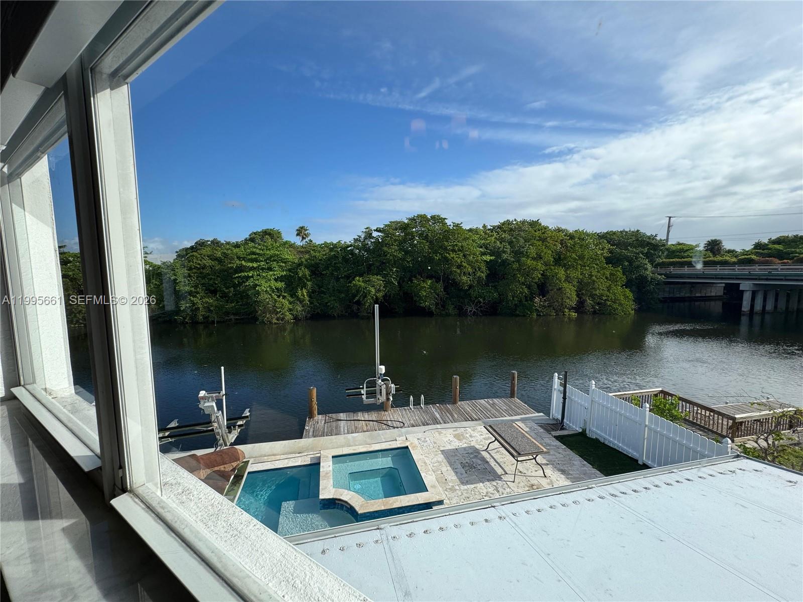 Resort-style pool and outdoor entertaining at 3041 44th St - Home in Dania Beach