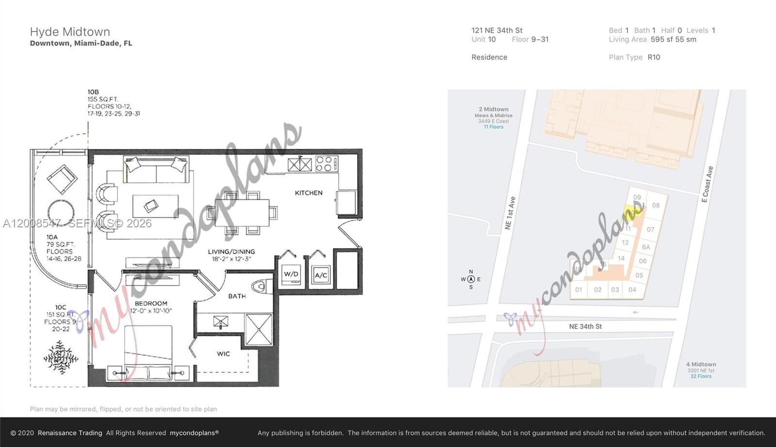 121 NE 34th St #2810, Miami FL 33137