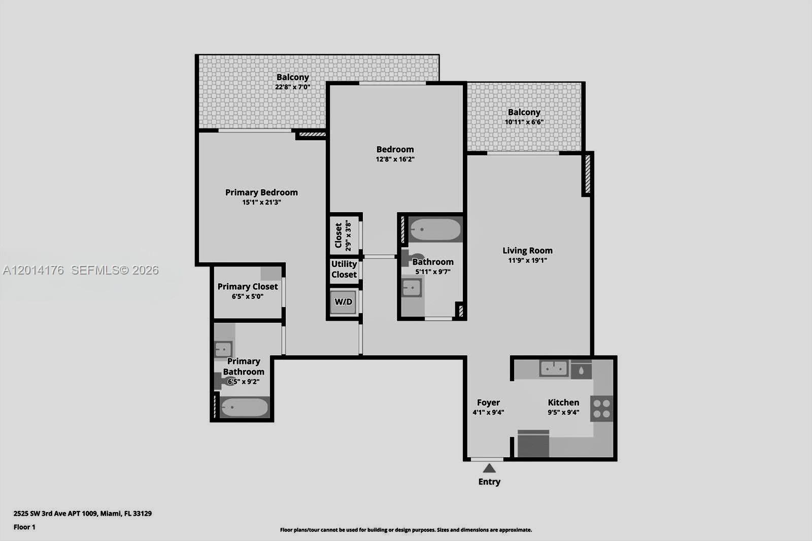 Homes for sale in Miami, FL | 2525 Sw 3rd Ave #1009, Miami, FL 33129 | MLS# A12014176