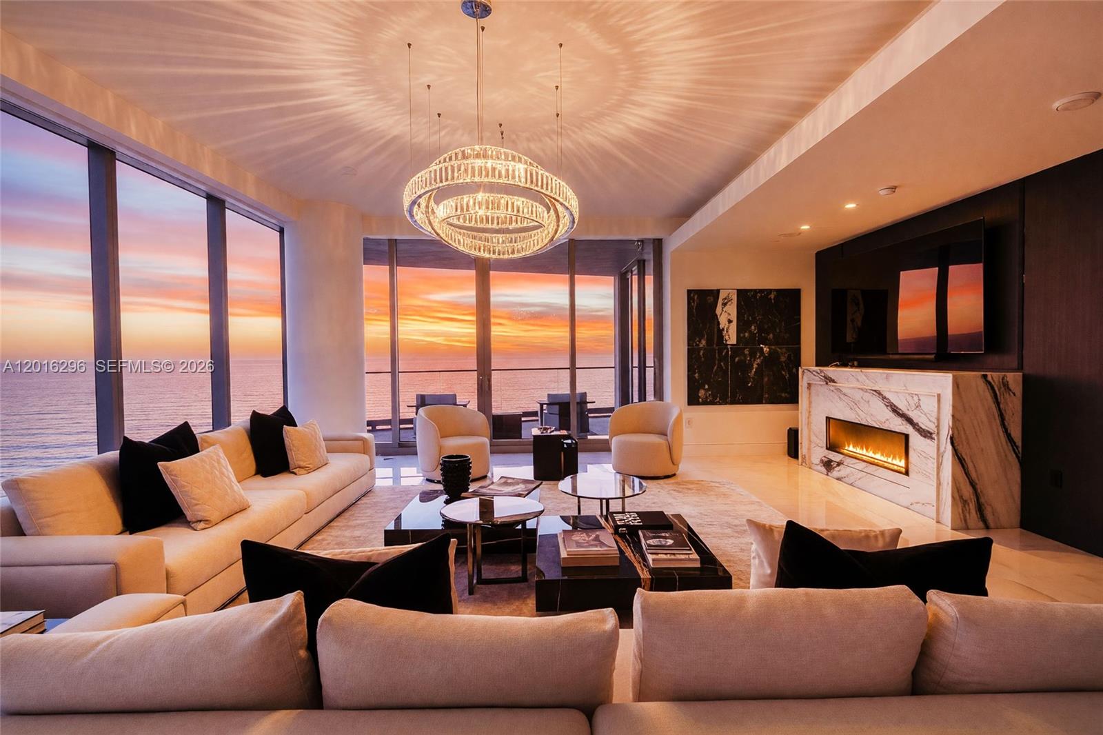 Step into a world of unmatched luxury at the prestigious Estates at Acqualina with Residence 1402 North, a masterpiece of design and elegance. Professionally curated to perfection, this home blends breathtaking ocean views, bespoke interiors by Fendi Casa and Bentley, and luxurious upgrades that redefine modern living.Italian-crafted finishes and expansive marble details set a tone of sophistication, while floor-to-ceiling windows flood the space with natural light and frame stunning Atlantic Ocean views. The gourmet kitchen dazzles with a La Cornue gas range, Molteni cabinetry, and a perfect balance of beauty and functionality. The primary bathroom is a serene retreat, featuring radiant white Onyx, a soaking tub, and spa-inspired details that offer ultimate relaxation alongside sweeping ocean views.Outdoor spaces are equally impressive, unwind in the tranquil sauna or enjoy the private BBQ area while soaking in the coastal beauty. Every detail of this home has been thoughtfully upgraded to elevate your living experience.As a resident at The Estates at Acqualina, you have access to an exclusive suite of world-class amenities, including a private beach club, multiple pools, state-of-the-art fitness facilities, extraordinary dining options, and personalized concierge services. This is more than just a home in the sky, it’s a masterpiece of design and luxury, with the ocean as your backdrop and the promise of an unparalleled lifestyle waiting to embrace you.
