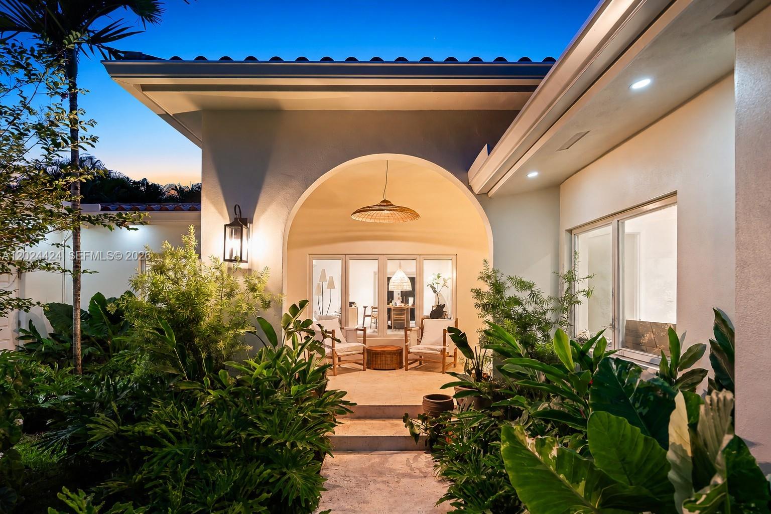 Beautifully updated 4-bedroom, 3-bath residence with a pool on a 9,280 sq.ft. lot in one of Coral Gables’ most coveted locations — offering exceptional walkability while tucked away on a quiet street removed from the hustle and bustle of the city. Walled and gated for privacy, the home features newly refreshed landscaping (2025), a new roof (2025), newly restuccoed and painted exterior (2025), impact windows and doors (2018), and more. An architecturally distinctive arched loggia entry leads to spacious formal living room and dining room overlooking the 29' x 11.5' pool and covered terrace. The large kitchen opens seamlessly to an expansive family room, creating an ideal layout for both everyday living and entertaining. The primary suite and an additional bedroom and bath are located on the south side of the home, while two additional bedrooms and one bath are situated on the opposite side, creating two separate bedroom wings for added privacy. This move-in ready home offers an unbeatable Coral Gables location within walking distance to Miracle Mile, Venetian Pool, Granada Golf Course, Birdie's Bistro, and The Biltmore Hotel, and is just a 15-minute Uber ride to Miami International Airport.