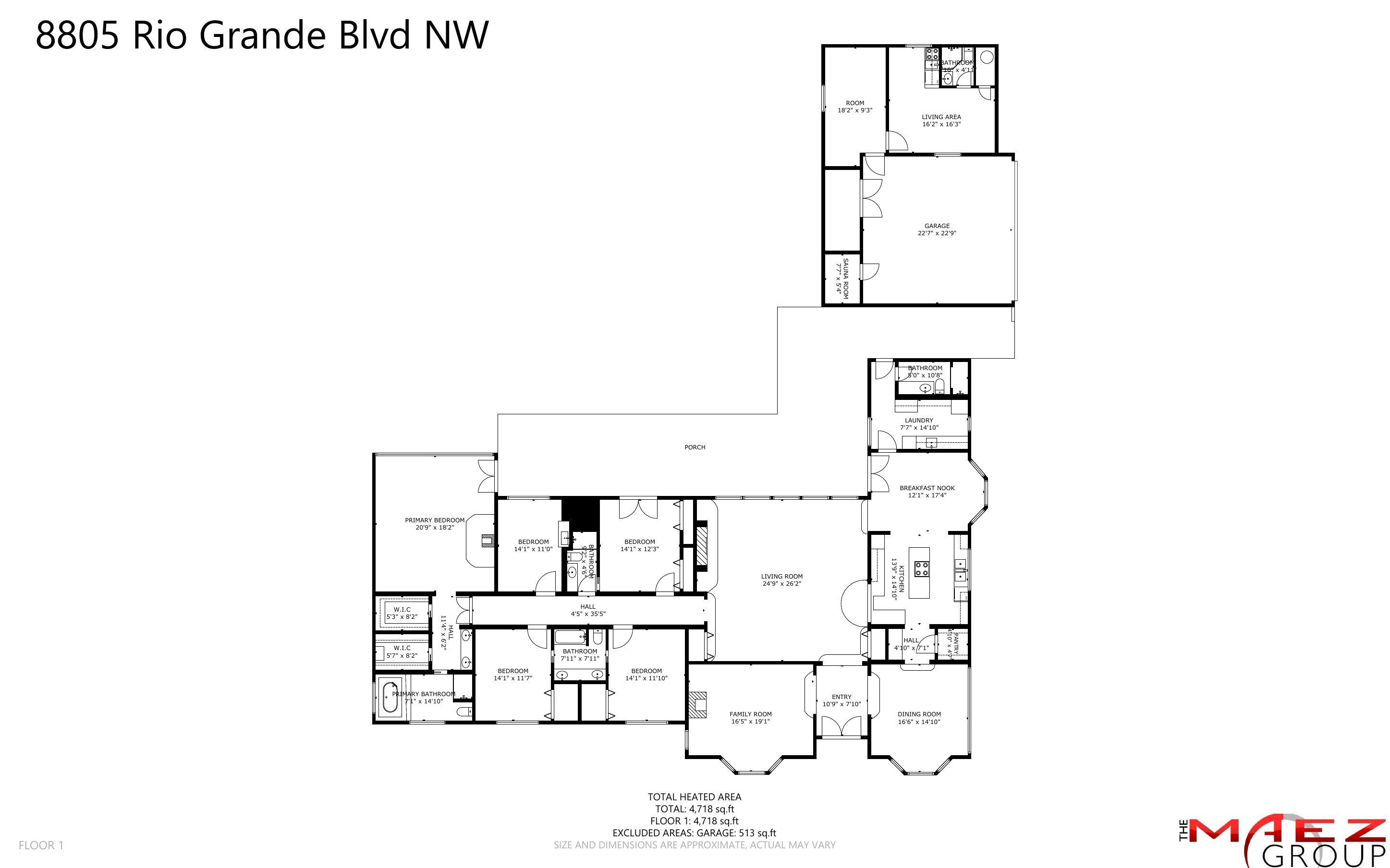 95th image of 8805 Rio Grande Blvd Nw, Los Ranchos, NM 87114 | MLS# 1104405