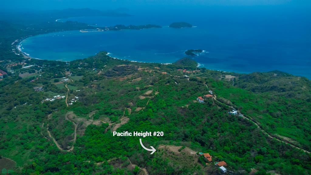 Terreno con vista al mar en venta en Pacific Heights, Playa Potrero, Costa Rica.