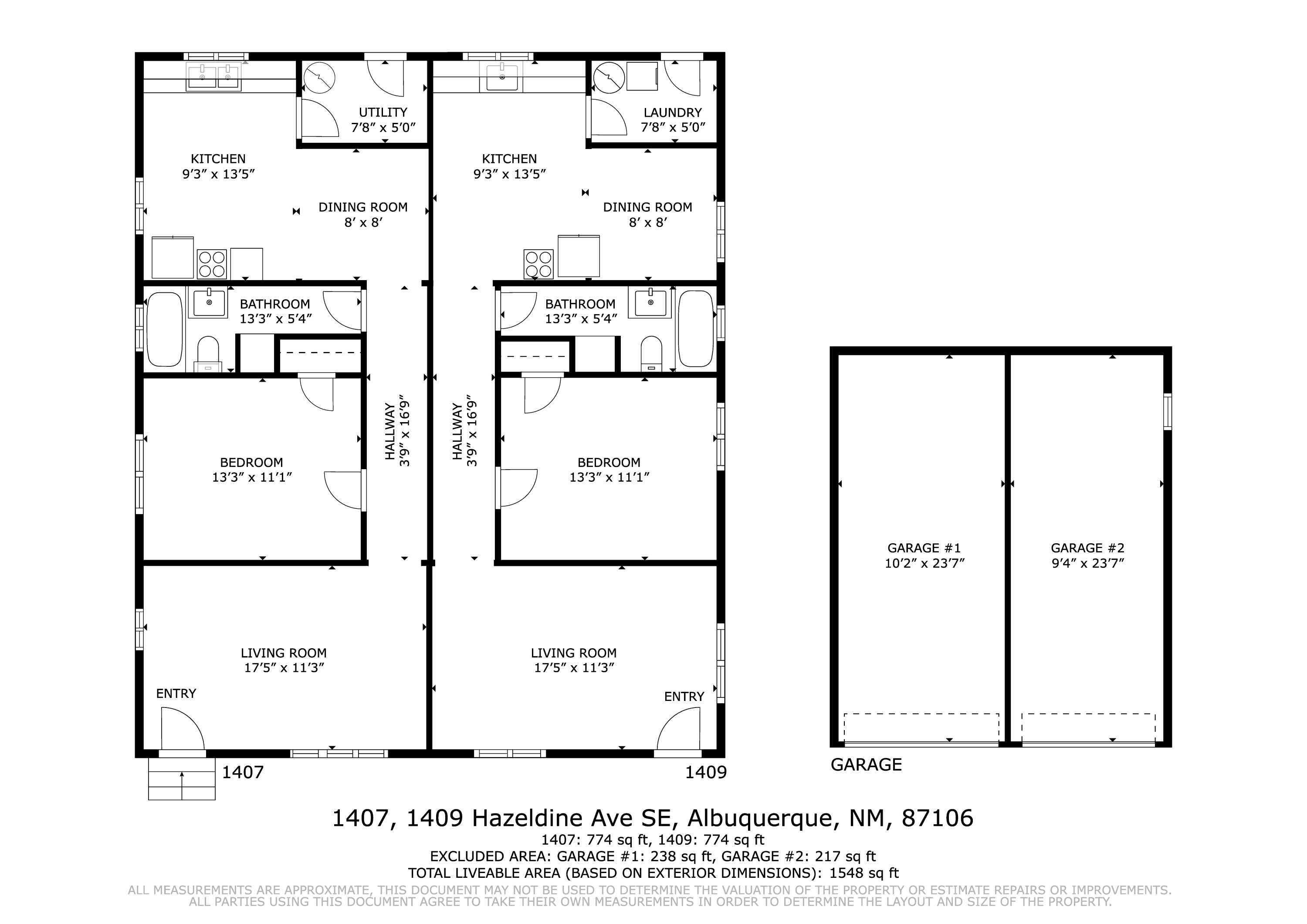 Homes for sale in Albuquerque, NM | 1407,1409 Hazeldine Ave Se, Albuquerque, NM 87106 | MLS# 1106955
