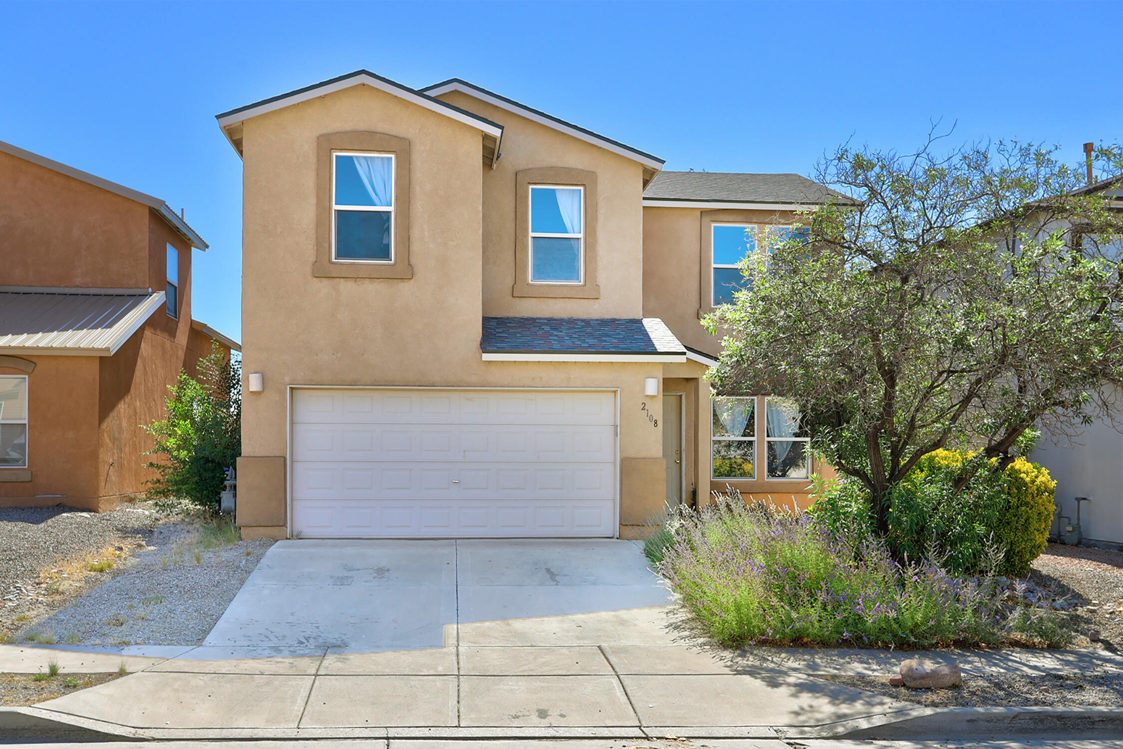 Discover the charm of this delightful 4-bedroom home in El Rancho Grande! As you step inside, you'll be greeted by a bright and airy atmosphere thanks to the large windows, which also allow for a seamless connection to the outdoors. The fresh coat of paint and newer flooring provides an inviting ambiance throughout. A spacious flex room can be transformed to suit your needs, while the modern walk-in shower in one of the 3 bathrooms ensures you have a serene space to unwind. New appliances add to the convenience of the kitchen, and the darling cinder block-walled backyard is perfect for gatherings or relaxation. With no HOA and an AC system to keep you cool, come and take a look.