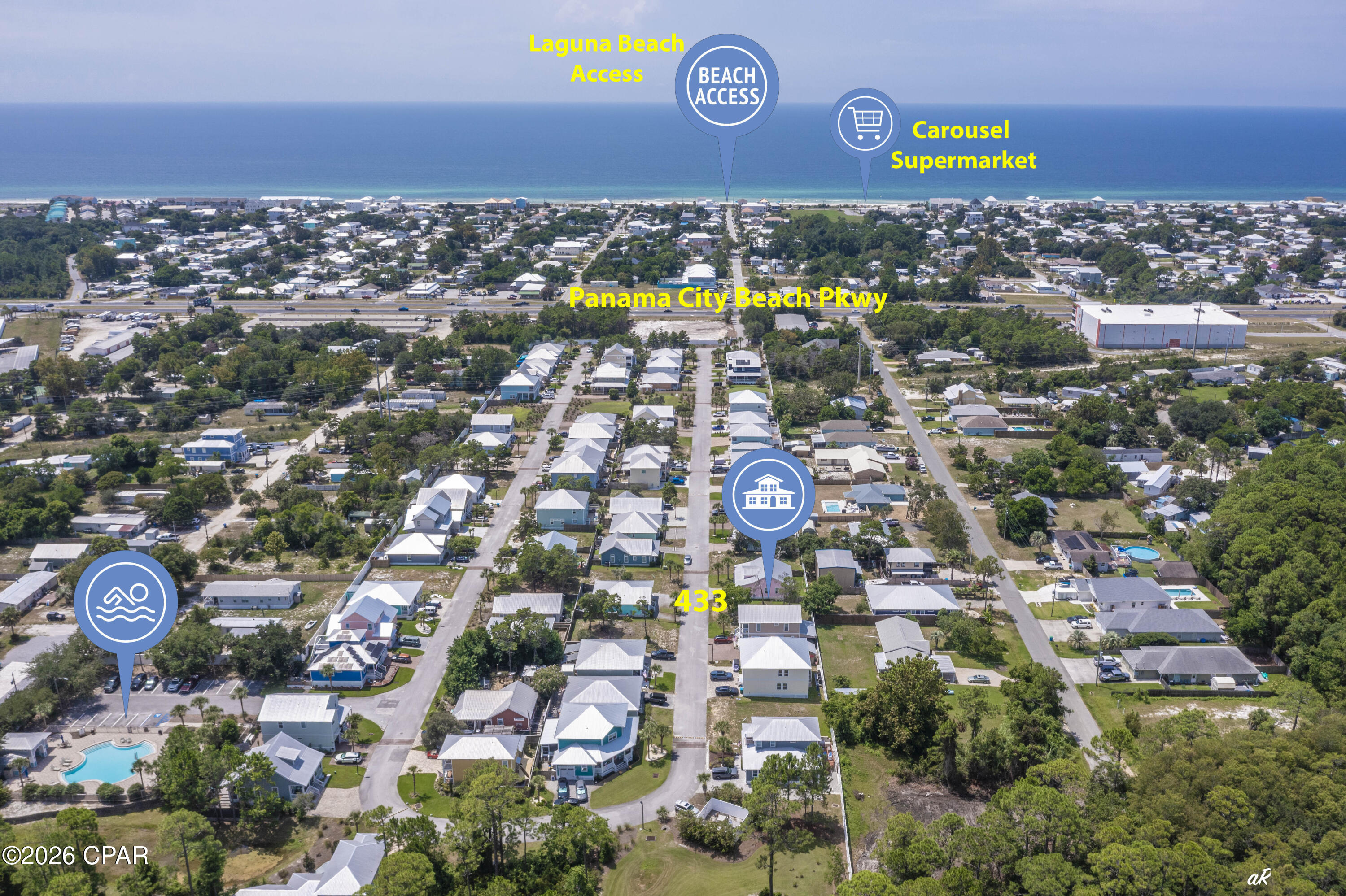 2nd image of 433 Paradise Blvd, Panama City Beach, FL 32413 | MLS# 794388