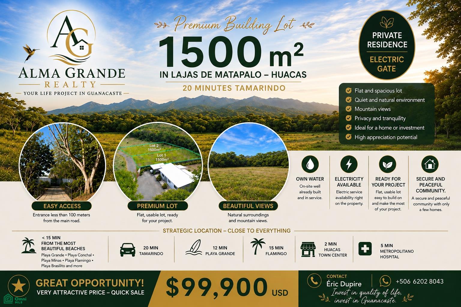  bed Land For Sale in Santa Cruz, Guanacaste - 1
