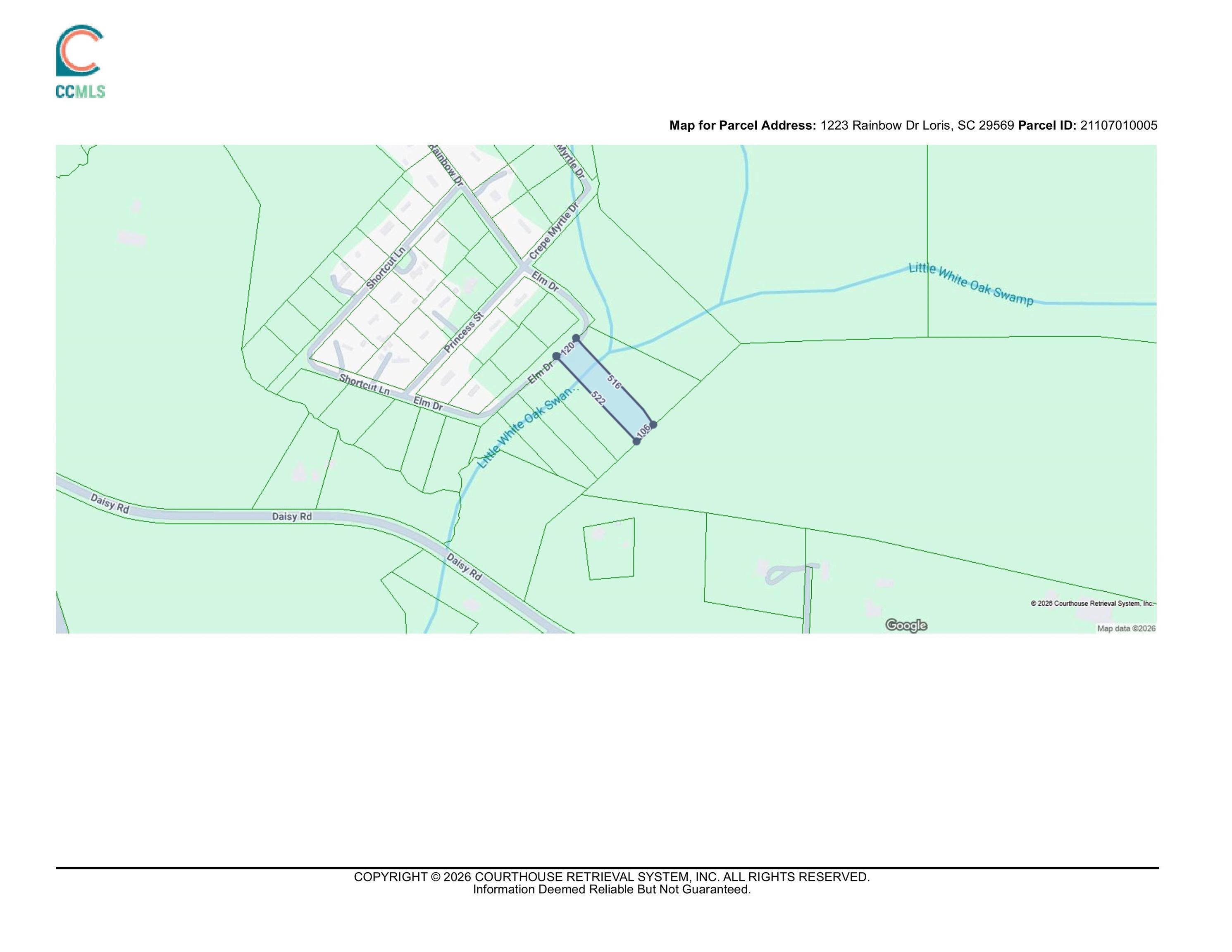 Photo 2 of Land for sale at 1223 Rainbow Dr, Loris, SC 29569 | MLS# 2623007 | Listing updated on 2026-09-18